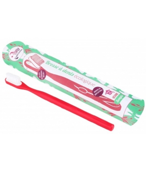 Brosse à dents écologique rechargeable Rouge Lamazuna