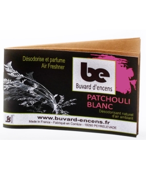 Buvard d'encens Patchouli Blanc 36 Buvards D Encens