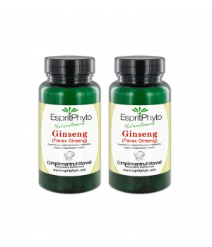 Coffret Ginseng Cure de 3 mois (2 Boîtes de 90 Esprit phyto