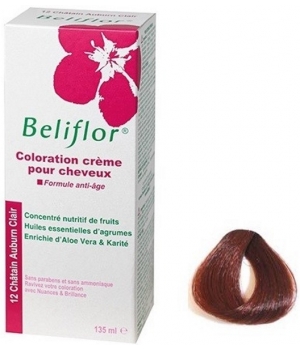 Coloration Crème pour Cheveux 12 Châtain Auburn Beliflor