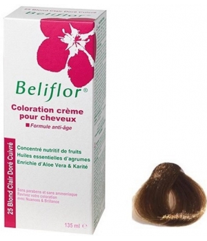 Coloration Crème pour Cheveux 25 Blond Clair Cuivré Beliflor