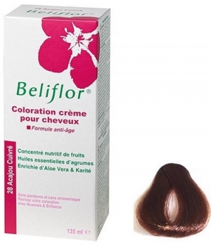 Coloration Crème pour Cheveux 28 Acajou Beliflor