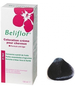 Beliflor Coloration Crème pour Cheveux 01 Noir