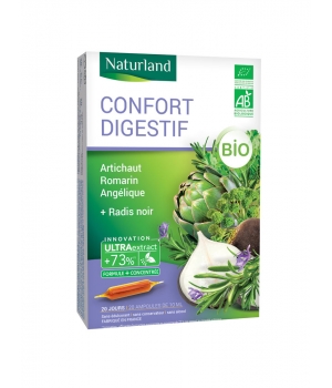 Confort Digestif Artichaut Romarin Angélique Radis noir Bio 20 Naturland