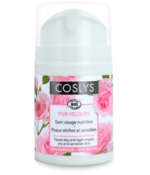 Crème de jour peaux sèches et sensibles à la rose Coslys