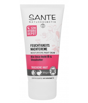 Crème de nuit hydratante beurre de karité et inca inchi Sante