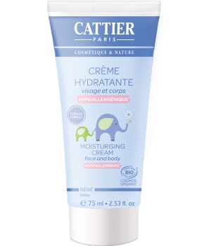 Crème hydratante bébé Visage et Corps à l'Amande douce Cattier