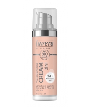 Crème hydratante teintée 3 en 1 Ivory Rose 00 Lavera