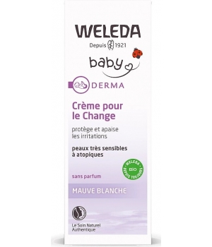 Crème pour le change Mauve blanche sans parfum Weleda