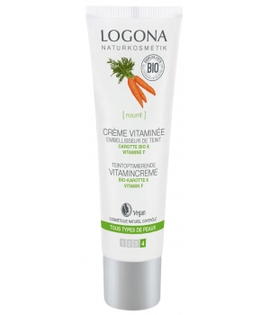 Crème vitaminée embellisseur de teint Carotte bio et vitamine F Logona