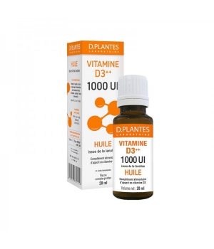 Vitamine D3++ 1000 UI Huile D-plantes