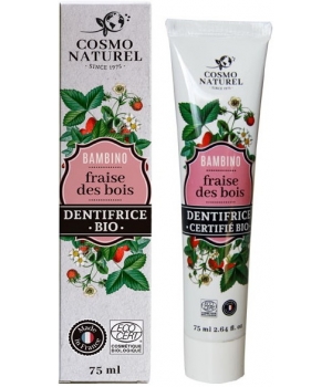 Dentifrice Fraise des Bois Bambino Cosmo Naturel