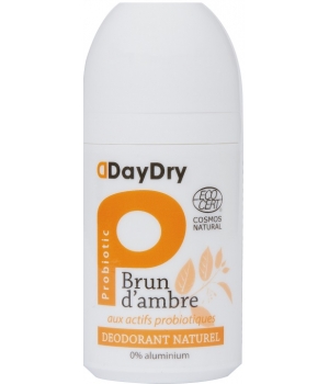 Déodorant soin probiotique Brun d'Ambre roll on 50 Daydry