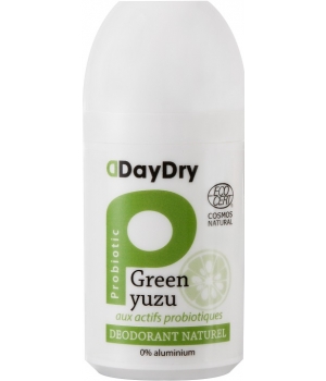 Deodorant soin probiotique Green Yuzu Roll on 50 Daydry