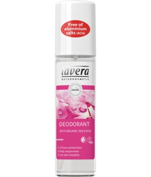 Déodorant spray fraicheur Rose Sauvage 75 Lavera