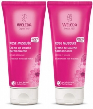 Duo crèmes de douche à la Rose Musquée Weleda