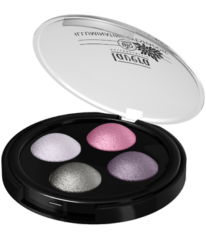 Fard à paupières minéral Quattro poudre cuite Lavande 02 Lavera