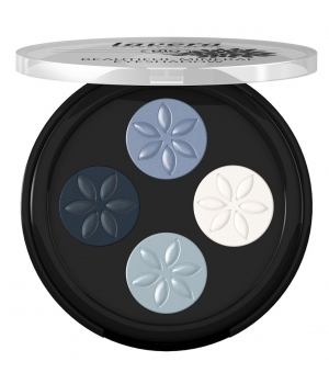 Fard à paupières Quattro Blue platinum 07 Lavera