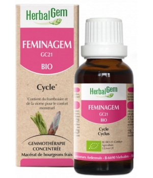 Feminagem Flacon compte gouttes Herbalgem Gemmobase