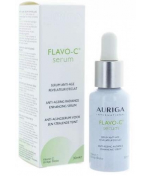 Flavo C Serum Flacon Anti âge révélateur d'éclat compte gouttes Auriga