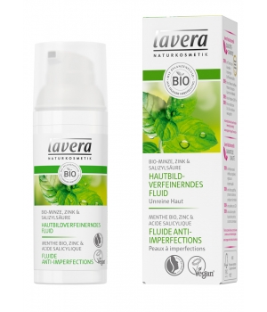 Fluide anti imperfections à la Menthe bio Lavera