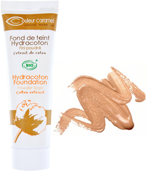 Fond de teint Hydracoton 14 Sable chaud fini poudré Couleur Caramel