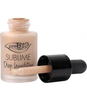 Fond de teint liquide 01 Sublime Drop Purobio Cosmetics
