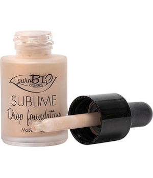 Fond de teint liquide 02 Sublime Drop Purobio Cosmetics