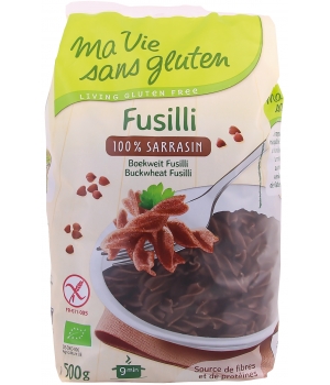 Fusilli 100% Sarrasin sans gluten Ma Vie Sans Gluten