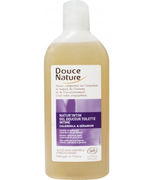 Gel douceur intime Calendula Bio et HE de géranium Bio Douce Nature