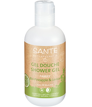 Gel douche Ananas et Citron Sante