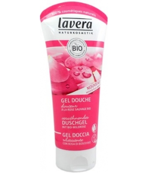 Gel douche douceur Rose sauvage bio Lavera