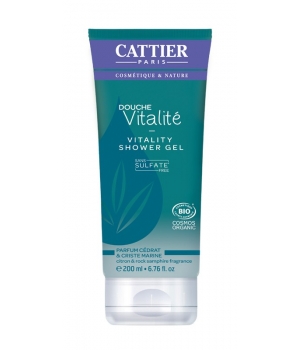 Gel douche Vitalité sans sulfate Cattier