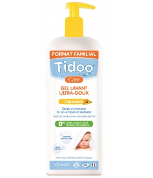 Gel moussant corps et cheveux au Calendula bio Tidoo Care Tidoo