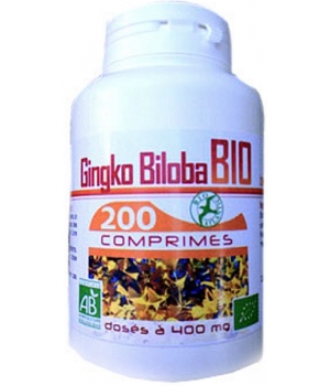 Gingko Biloba bio 300mg 200 GPH Diffusion