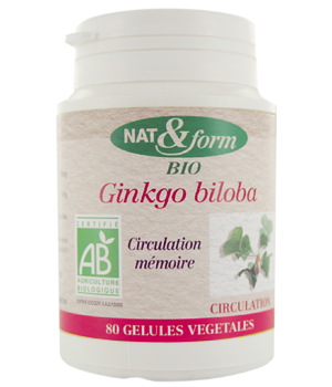 Ginkgo Biloba bio 80 gélules Nat et Form