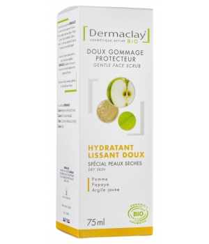 Gommage doux visage hydratant lissant Dermaclay