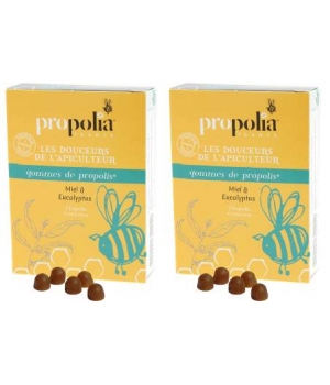 Gommes de Propolis Eucalyptus Lot de 2 boîtes de Propolia