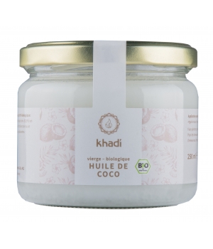 Huile de Coco Extra Vierge Khadi 250gr Huile de Coco Extra Vierge Khadi 250gr