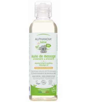 Huile de massage amande douce macadamia Alphanova