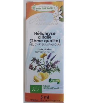 HUILE ESSENTIELLE HELICHRYSE ITALIENNE BIO Phytofrance