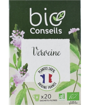 Infusion Verveine Bio France 20 sachets Bio Conseils