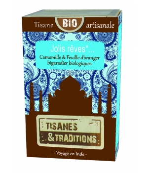 Jolis Rêves... Boite en bois (Camomille Feuille d'Oranger bigaradier) 30 Tisanes Et Traditions