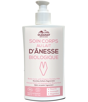 Lait corporel au lait d'ânesse Oleanat