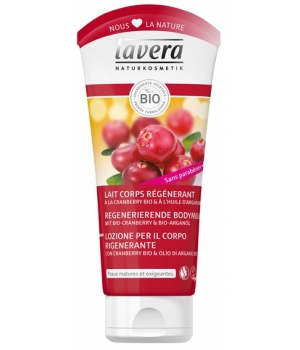 Lait corporel régenérant Huile d'Argan et Cranberry Lavera