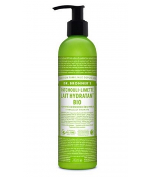 Lait hydratant Patchouli Citron Vert Dr Bronners