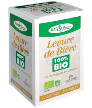 Levure de bière bio 100 Nat et Form