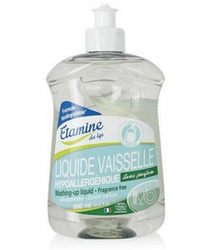 Liquide vaisselle hypoallergénique sans parfum Etamine du Lys