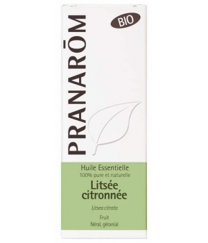 Litsée citronnée bio Flacon compte gouttes Pranarôm