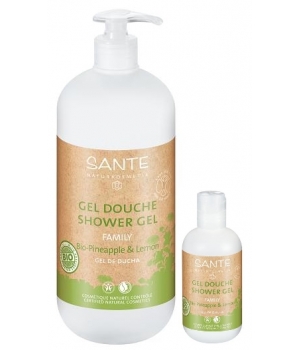 Lot de 2 Gels douche Ananas et Citron Sante